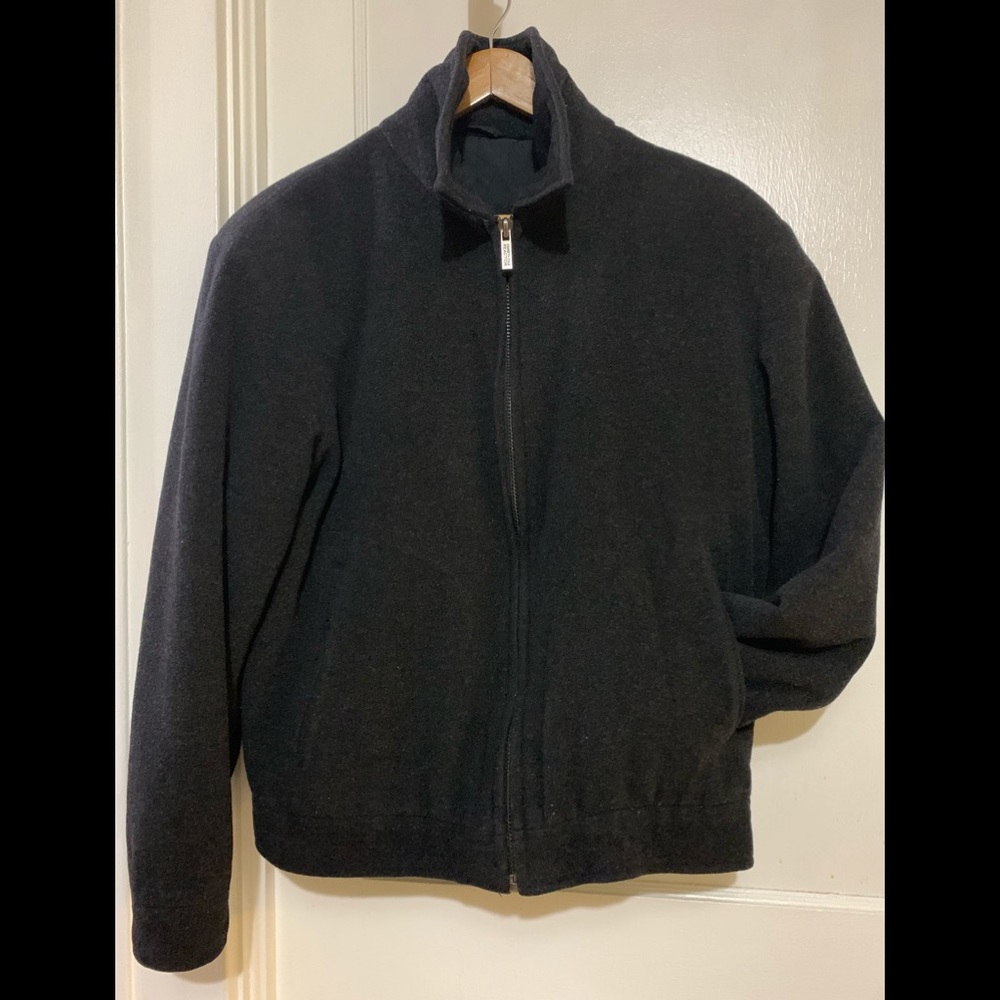 Kenneth Cole Reaction Black Wool Blend Jacket, size Medium